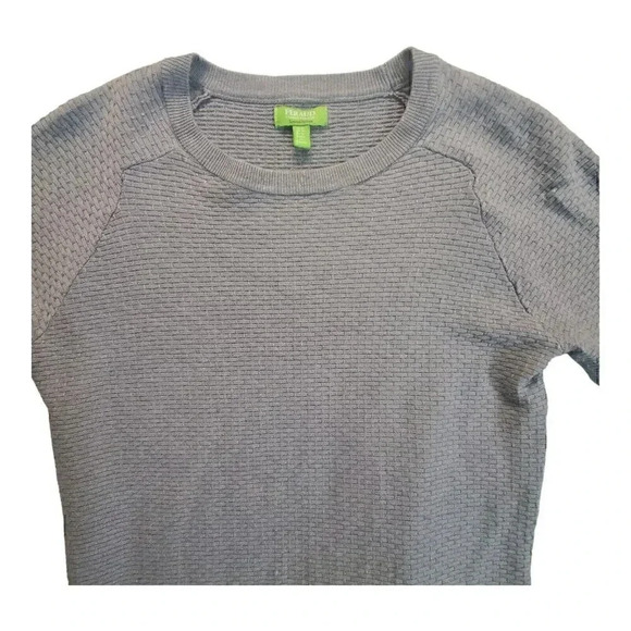 Gianni Feraud Limited Edition Mens Gray Textured Knit Crewneck Sweater M - Picture 7 of 12